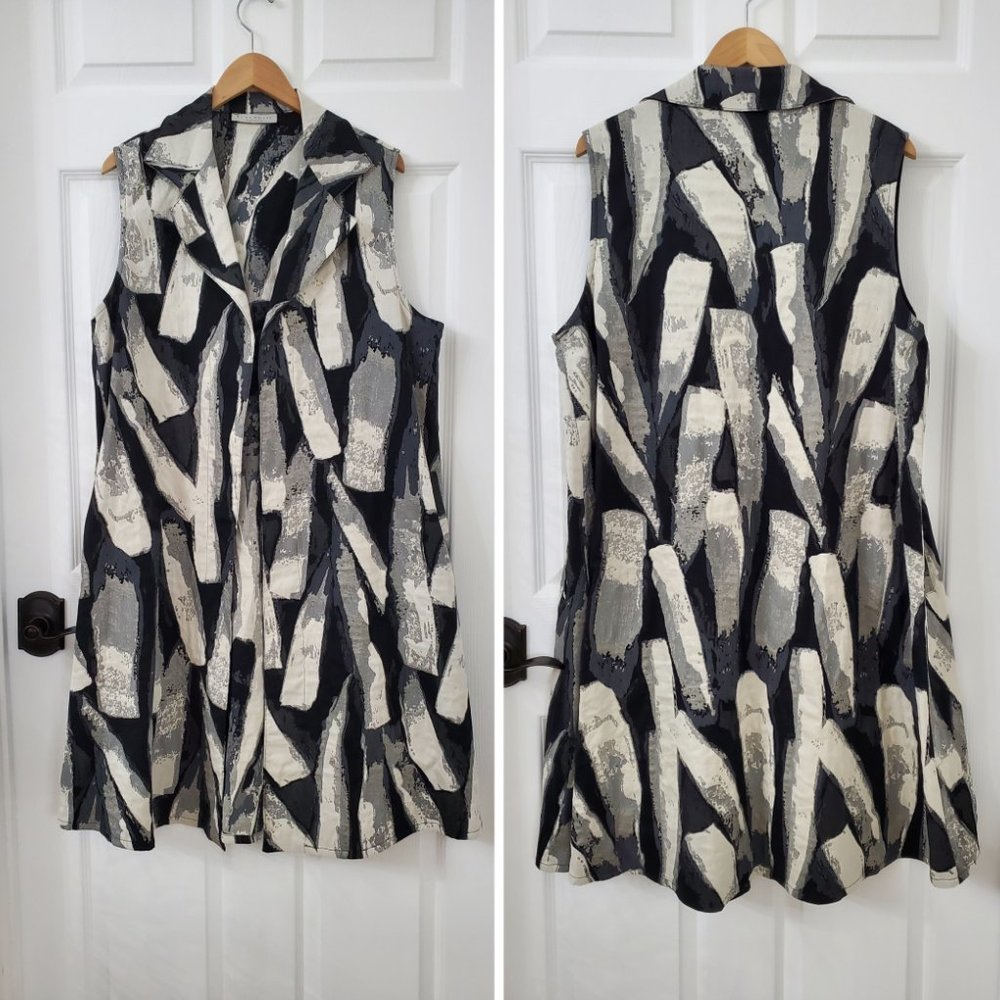 Bryn Walker Marcelina Stretch Jacquard Open Front Vest - Picture 5 of 12